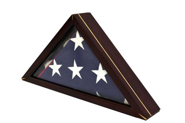 Honors Flag Display Case Glass Cabinet for 5x9.5  Flag Cheap - Image 2
