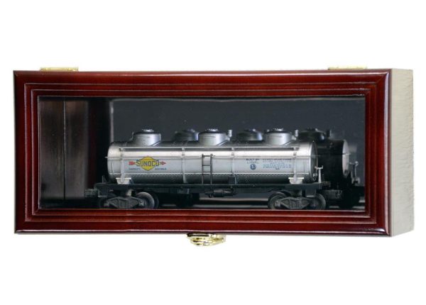 Single O Scale Train Engine Locomotive Cab Tanker Model Car Display Case Cabinet For Sale - Image 2