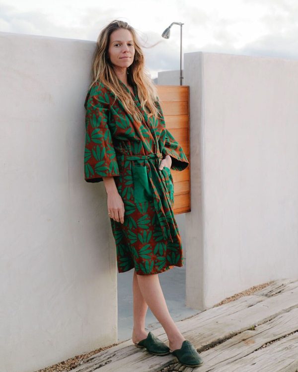 Olive Wreath Robe For Discount - Image 2