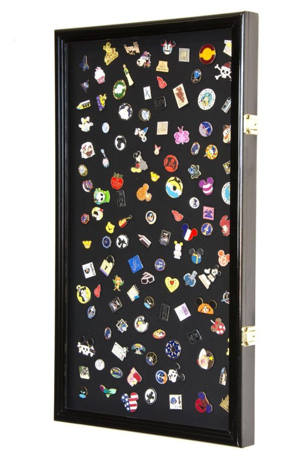 Large Pin, Ribbons, Medals, Buttons, Shells Disney Pins Display Case Cabinet on Sale - Image 4