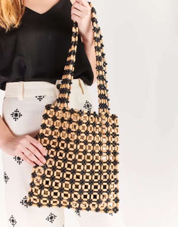 Salt + Umber - Nora Beaded Tote (Add-On) Discount